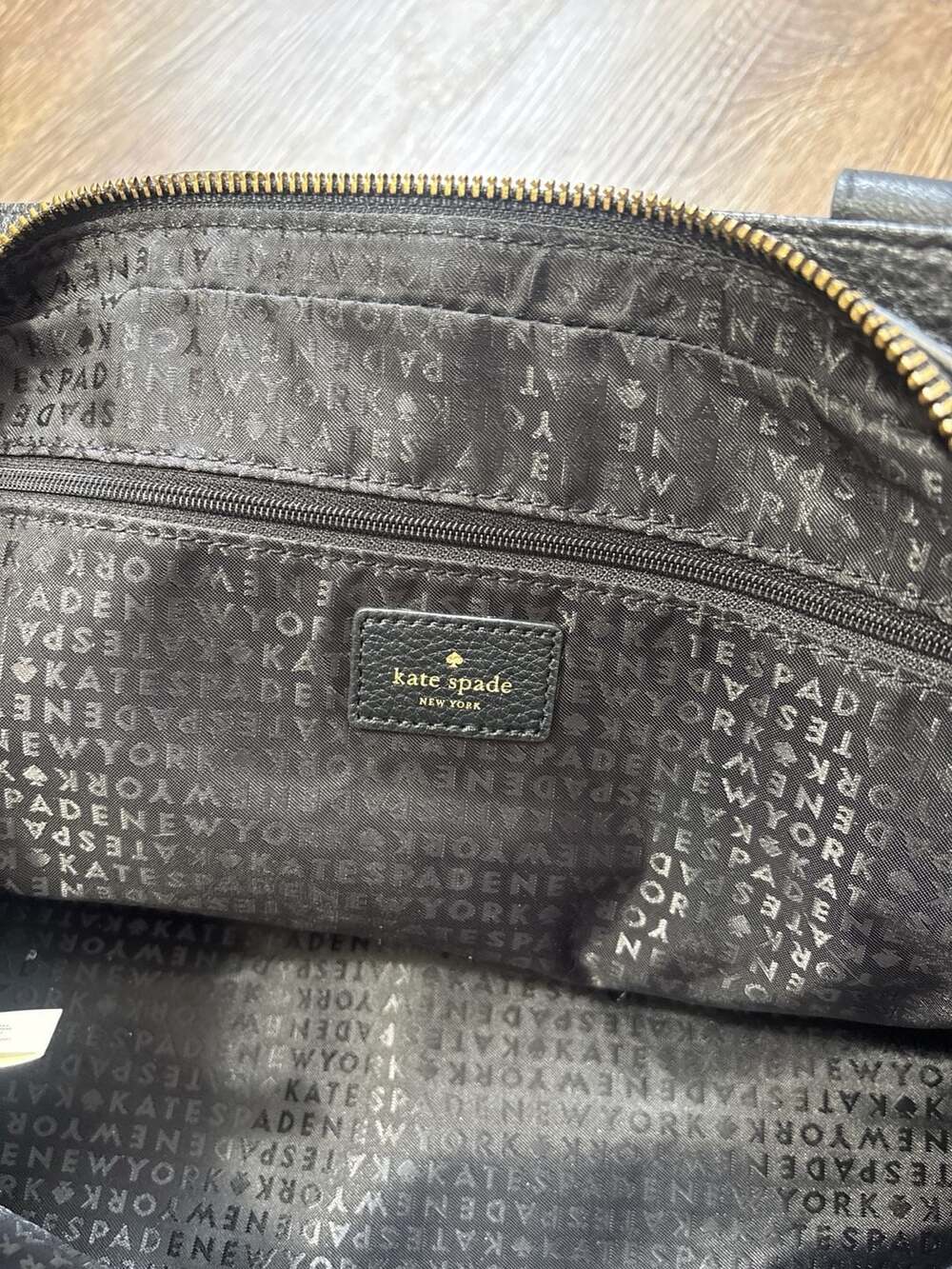 Kate Spade Grey Street Dominique Black Pebbled Leather Satchel Bag - Picture 6 of 9